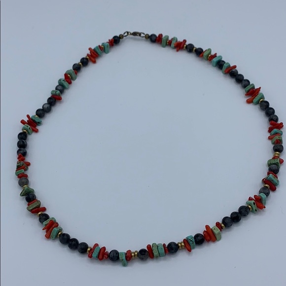 Hand beaded original necklace - Picture 4 of 7